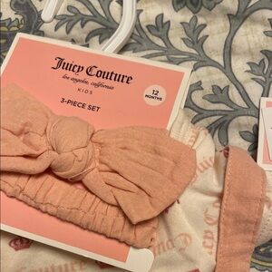 Juicy Couture Kids Pink Bow Headband Set